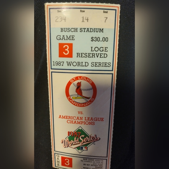 1987 baseball ticket stub - Picture 3 of 3